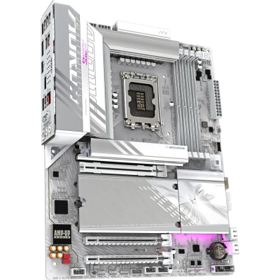 Pllakë amë GIGABYTE Z890 AORUS ELITE WIFI7 ICE, DDR5, WiFi 7, e bardhë