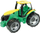 Traktor lodër Lena, 62 cm, i gjelbër/i verdhë