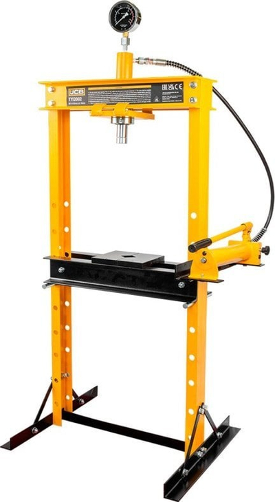 Shtypëse hidraulike dyshemeje JCB, 12 ton, me manometër