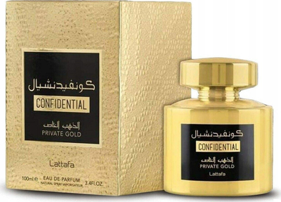 Parfum Lattafa Confidential Private Gold, unisex, 100ml