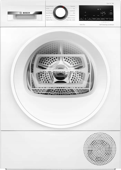 Сушачка за алишта Bosch WQG145APPL, 9kg, топлотна пумпа, бела