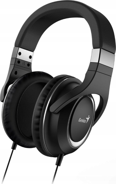 Kабелски слушалки Genius HS610, микрофон, супра-ауерални, црни