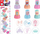 Set stampa për fëmijë Teka Princess, 6 copë, diametër 25 mm, shumëngjyrëshe