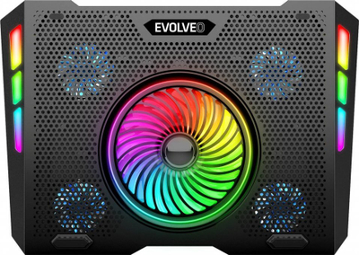 Bazë ftohëse për laptop Evolveo ANIA 16, 5 ventilatorë, deri 17", me ndriçim