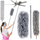 Fshesë pluhuri teleskopike Telescopic Long Dust Brush, 250cm, mikrofibër, gri