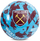 Top futbolli West Ham United FC Graffiti, madhësia 5, PVC, blu shumëngjyrësh