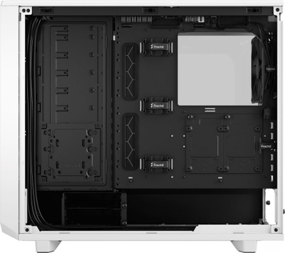 Kasë Fractal Design Meshify 2 TG Clear Tint, e bardhë, Midi Tower