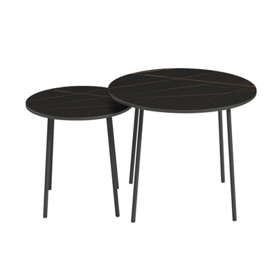 Tavolinë për kafe ronde (HM9878.13), zezë