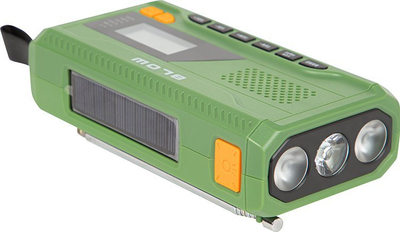 Radio portabël Blow, FM AM, Bluetooth edhe power bank, jeshile