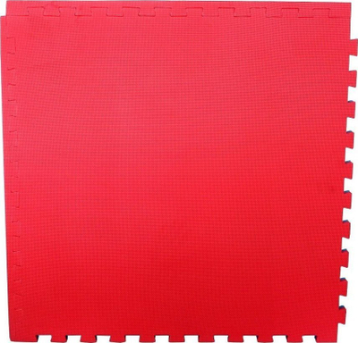 Тепих за вежбање Master Exercise Puzzle Mat, 100 x 100 x 3 cm, PE, сина и црвена