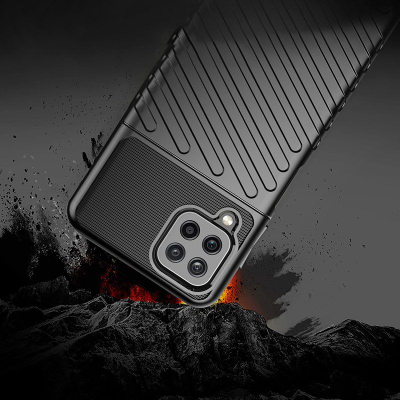 Maskë Thunder Case për Samsung Galaxy A22 4G, TPU i butë, mbrojtje e fortë, jeshile