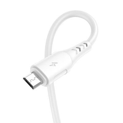 Kabllo USB në Micro USB Vipfan X12, 1m, 3A, e bardhë