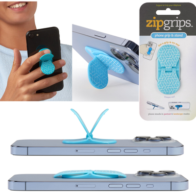 Zipgrips Blue Geometrical  - Thinking Gifts