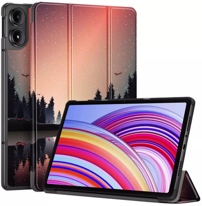 Kllëf tablet 4kom.pl Graphic, Xiaomi Redmi Pad Pro 12.1 2024 Poco Pad 12.1, me kapak palosës, dizajn shumëngjyrësh