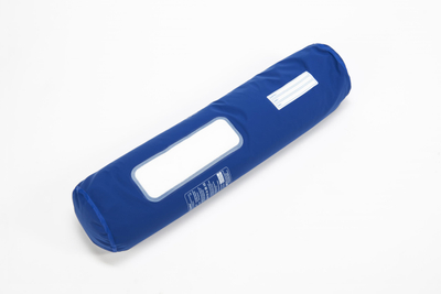 Jastëk pozicionues për këmbë Vika PosiPerle Cylinder 70, 70 x 17 cm, me mikrorruaza, blu