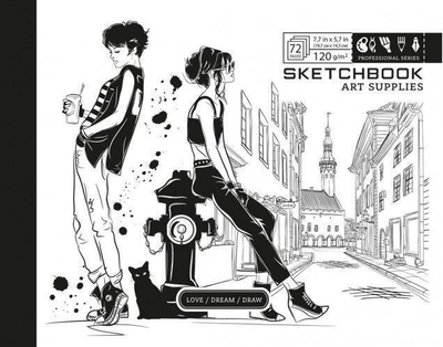 Skicëbllok Fresh Sketchbook, 19.7 x 14.5 cm, 72 fletë, i bardhë