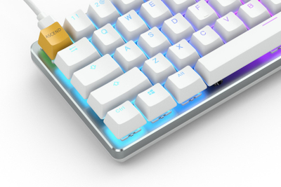 Tastierë mekanike Glorious GMMK 60%, RGB, modulare, e bardhë