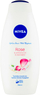 Xhel dushi për lëkurë Nivea Rose &amp; Almond Milk, 750 ml