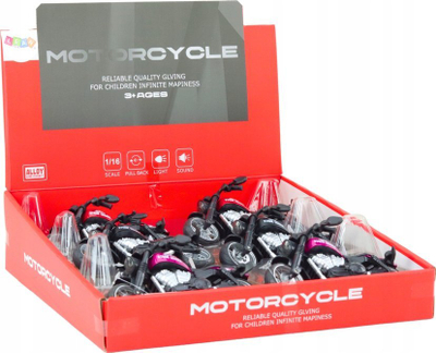 Motocikletë lodër LEAN Toys Harley Sports, me fërkim, shumëngjyrëshe