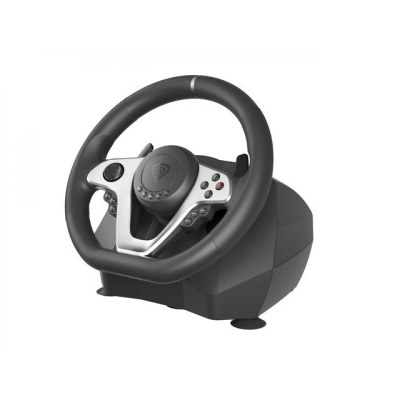Volan gaming Genesis Seaborg 400, me dridhje me dy motorë, 270° 900°, i zi