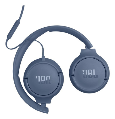 Kufje JBL Tune 520C, me kabllo USB C, High Resolution Audio, blu