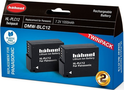 Батерија за камера Hahnel HL-PLC12 Twin Pack, 1000mAh, 2 парчиња