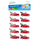 Sticker 3D Craft With Fun, set 10 copë, motiv Krishtlindjes, e kuqe