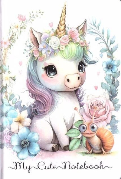 Fletore Fresh Unicorn, 64 fletë, me katrorë, shumëngjyrëshe