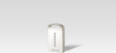 USB флеш Transcend JetFlash 710, 256GB, USB 3.1 Gen 1, сребрена