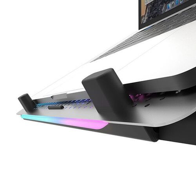 Ftohës për laptop Darkflash G200 Plus, 16", RGB, argjendtë