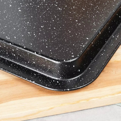 Tavë pjekjeje Vilde Granite, 38x26.5x1.5 cm, e zezë