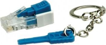 Konektor rrjeti Roline 21.17.3067, RJ45 i kyçshëm, transparent