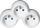 Shpërndarës trefish Bticino 3x2P+E, 16A 3680W, IP20, bardhë gri