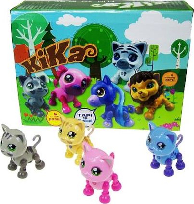 Lodër kukull Kika Cat PROMO, 13 cm, me zë, shumëngjyrëshe