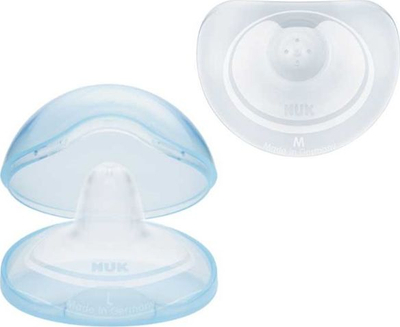 Mburoja gjiri NUK Silicone, L, 2 copë, transparente