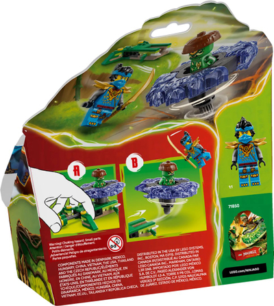 Lodër LEGO Ninjago 71849 Nya vs Mutation Monster Spinner, set ndërtimi, për fëmijë 6+, shumëngjyrëshe