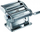 Makineri për pasta Marcato Atlas 150 Design, Pastabike, çelik inox, argjendtë e zezë