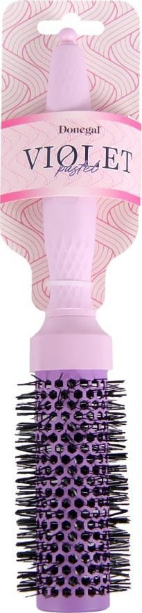 Furçë flokësh Donegal Brush Pastel Violet 1295, qeramike, 34mm, vjollcë pastel