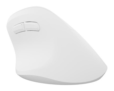 Maus vertikal wireless Natec Crake 2, Bluetooth 5.2, 2400 DPI, i bardhë