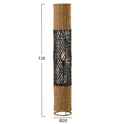 Llambë dyshemeje Φ20x120Hcm (HM4342), bezhë/ zezë