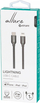 Kabllo Lightning ESTUFF ES602160, 1m, çelik inox, argjendtë