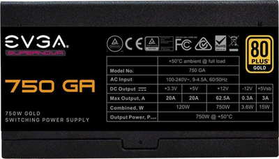 Furnizues me energji EVGA SuperNOVA GA, 750W 