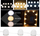 Set llampa LED për pasqyrë, 10 copë, 3 drita të ndryshme, USB, të bardha