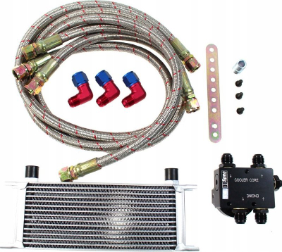 Komplet ftohës vaji D1Spec 15 Rows, modul termostatik 71°C, universal, argjent
