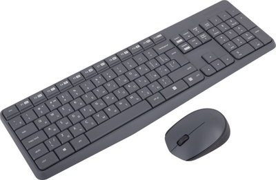 Tastierë Logitech MK235 + maus (920-007948), të zeza