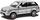Maket makine Daffi Land Rover Range Rover Sport, metalik, argjend
