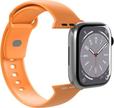 Rrip për orë inteligjente Puro ICON Silicone Band, për Apple Watch 38/40/41mm, silikon, portokalli apricot