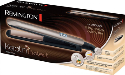 Drejtuese për flokë Remington Keratin Protect S8540, rozë e artë/zezë