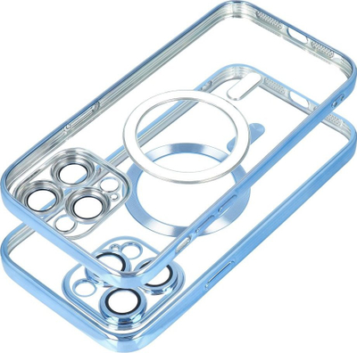 Магнетна заштитна маска Electro Mag за iPhone 13 Pro Max, силиконска, со MagSafe, транспарентна