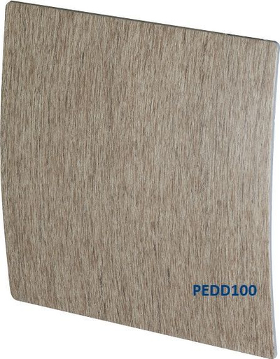 Grilë ventilimi dekorative Awenta System+, fi100, inox, ngjyrë dru wenge